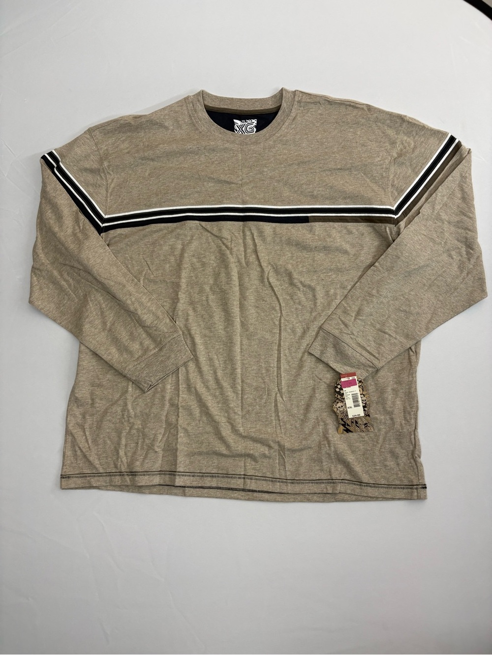 Vintage XG Xtreme Gear Shirt Mens XXL Long Sleeve Striped Surf Y2K Skate NEW NWT